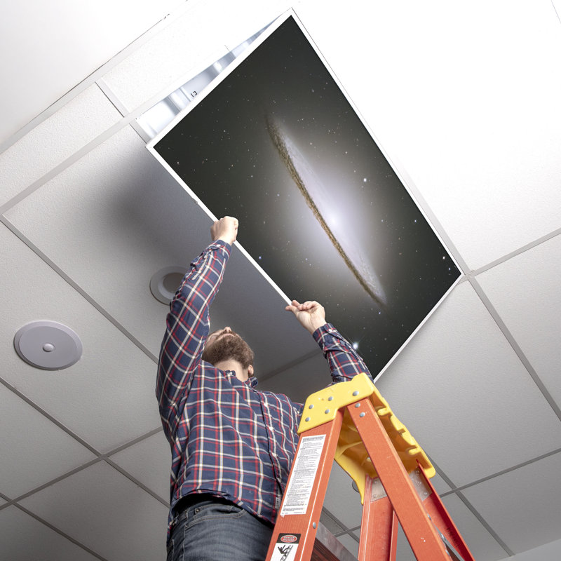 Astronomy Fluorescent Light Covers for Ceiling Lights - For 2x4 Light Fixture - by Octo Lights