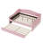 Fleece Daybed With And Trundle, Pink - Comfortable Attractive Add A Touch Of Luxury To Your Bedroom-1991293900-1991293901