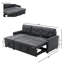 209Cm Linen Square Arms Sofa Bed-862028756