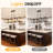 8-Light Dimmable Kitchen Island Pendant