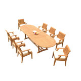 Fortuna Outdoor 11 - Piece Teak Dining Set