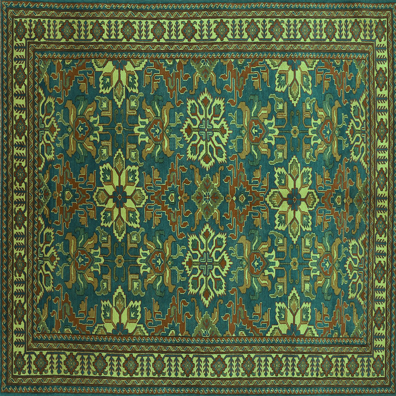 Arbesa Oriental Indoor Rug, Square 6'