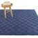 Tapis bleu tissé à la machine rectangulaire en polyester / polypropylène tissé à la machine Sharra