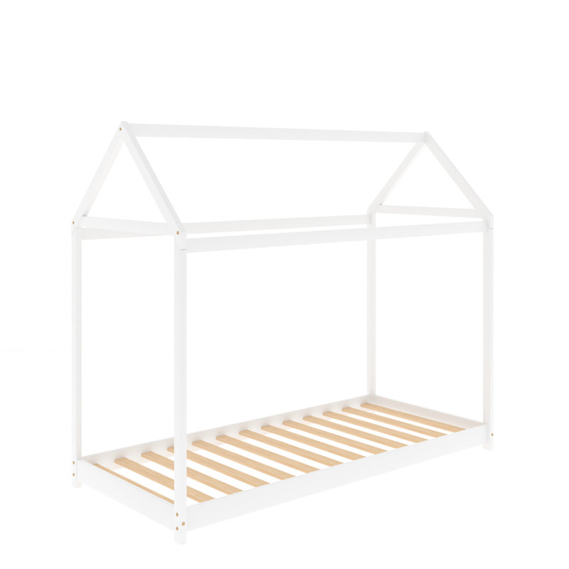 Lit plateforme simple Bargersville, Blanc