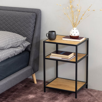 Akhtari 42cm W Plywood / Laminate Board Bedside Table