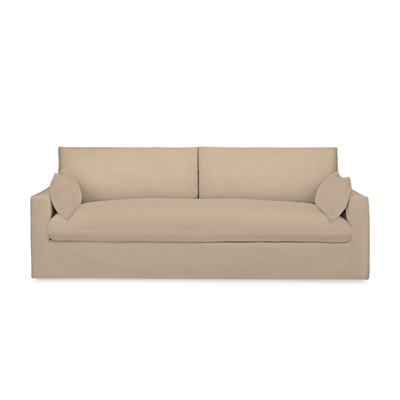 Luna 90"" Square Arm Slipcovered Sofa with Reversible Cushions -  Birch Lane™, D1A3DF02079F4765AC6154CC3FD386A9