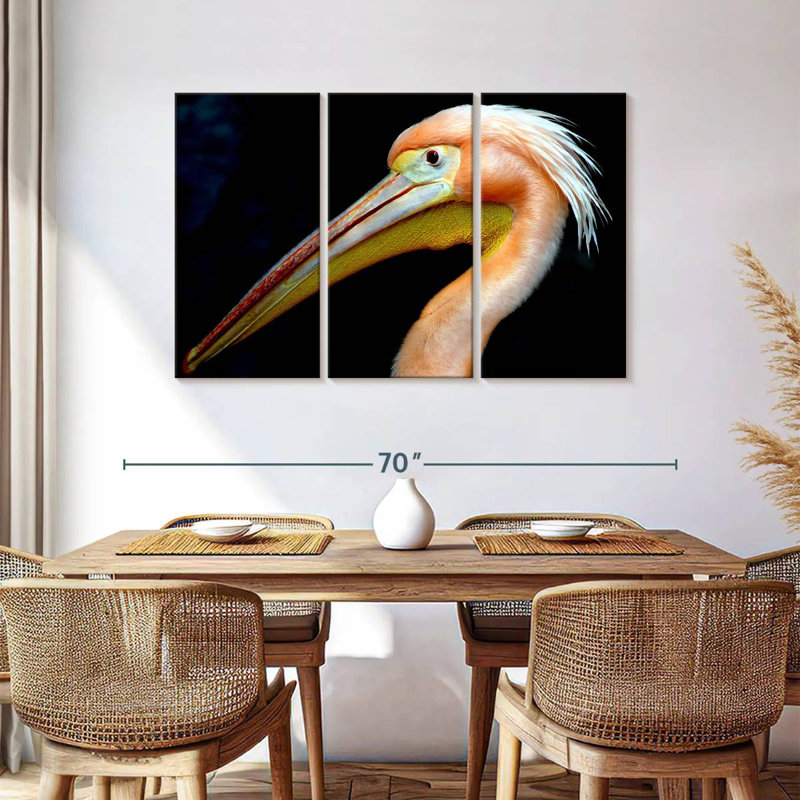 Brampt Peach Pelican Profile, 36" H x 57" W