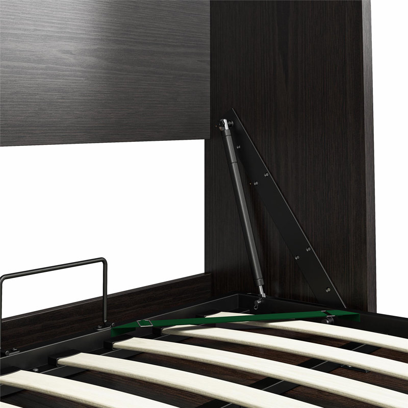 Lit escamotable double Warnke, Chêne noir