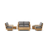 Madera Outdoor 15 - Piece Teak Conversation Set