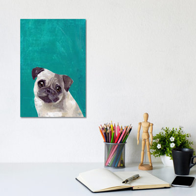 Chiot carlin par PI Studio - peinture sur toile tendue
