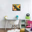 «Roaring Dinosaur at Sunset», estampe numérique, design by Creative Studio-400712327-400712326
