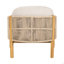 Fauteuil club d'extérieur en bois Grotta