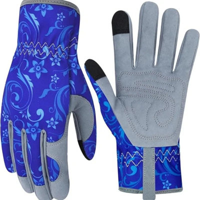 Leather Gardening Gloves For Women – Thorn Proof, Touch Screen Compatible, Breathable & Flexible Working Gloves