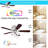 42'' Ceiling Fan with LED Lights
