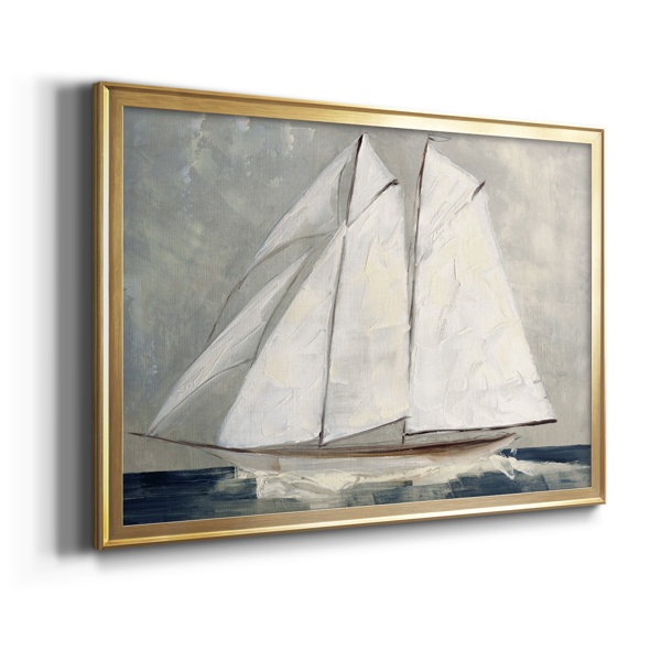 Longshore Tides Setting Sail Framed On Canvas Print | Wayfair