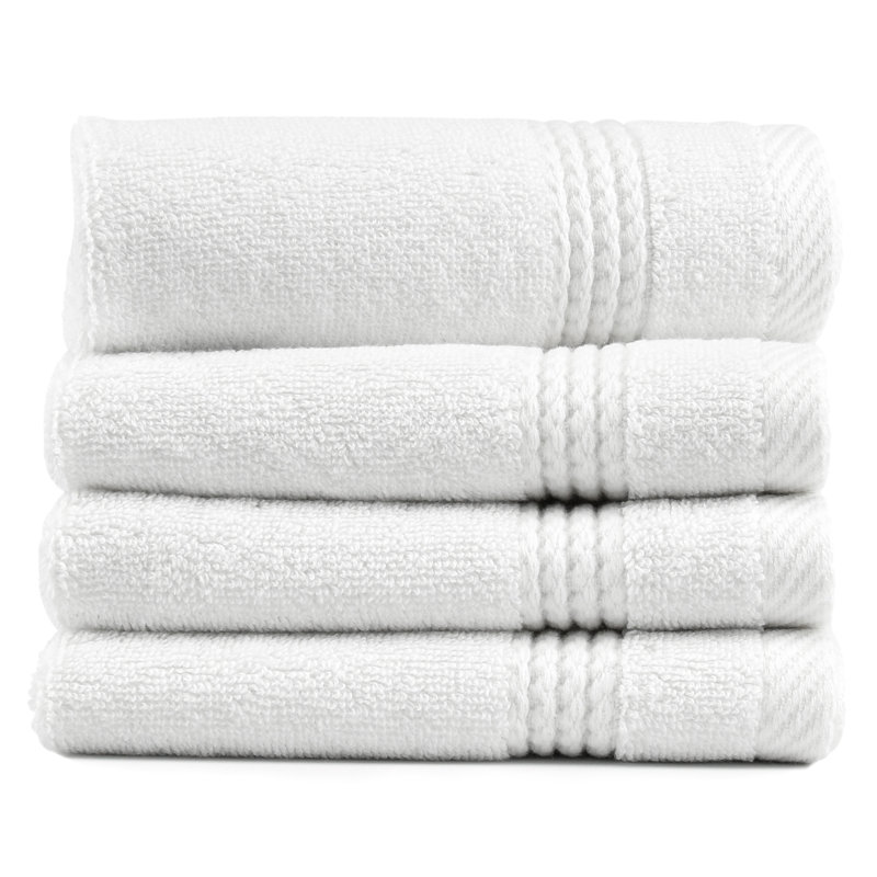 Abenamar Lara Turkish Cotton Towel Washcloth, White