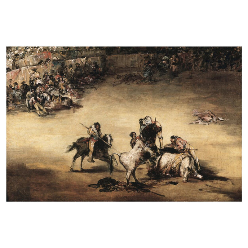 «The Bullfight» par Francisco de Goya - Estampe numérique, H 32 po x l 40 po
