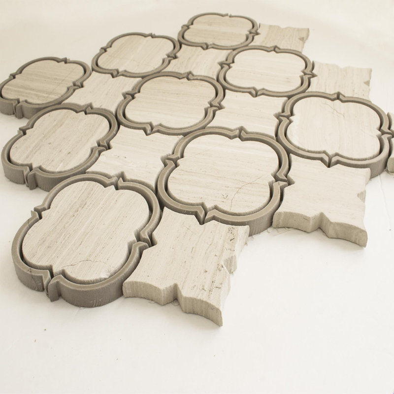 Water Jet Random Sized Marble Novelty Mosaic Wall & Floor Tile