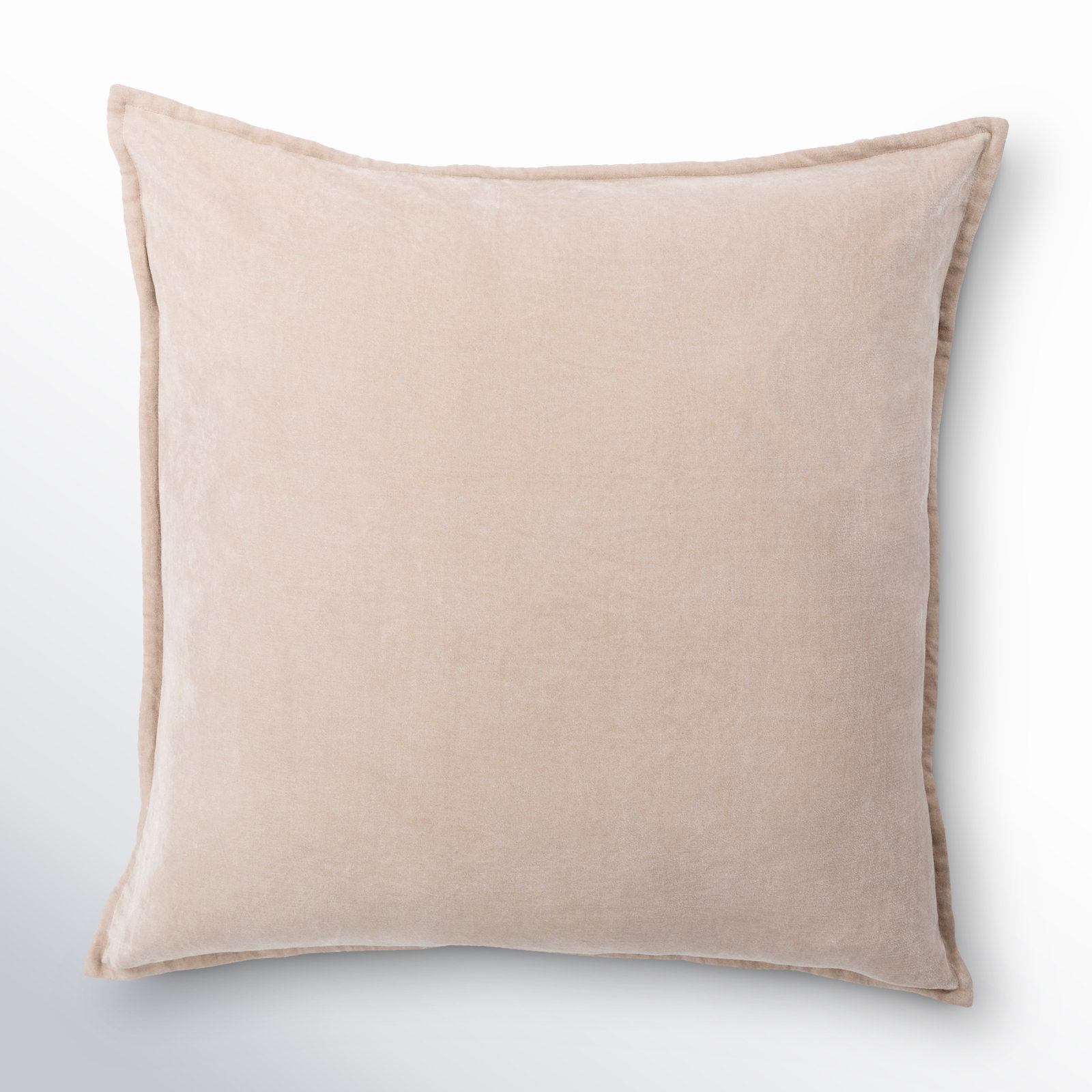 Edgar Pillow Cover, Taupe, Polyester/Polyfill, Square 20"