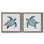 Bubble Blue Turtle I - ensemble de 2 peintures sur toile encadrées-1146726249-1146726255