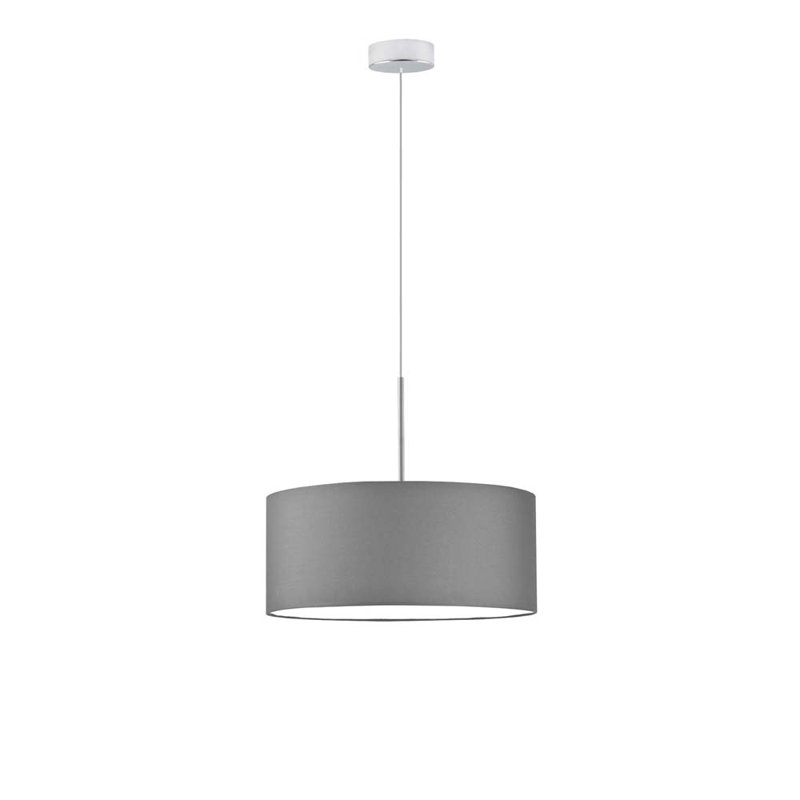 Aubryn 3 - Light Drum Pendant, Chrome, Gray, 120cm H x 40cm W x 40cm D