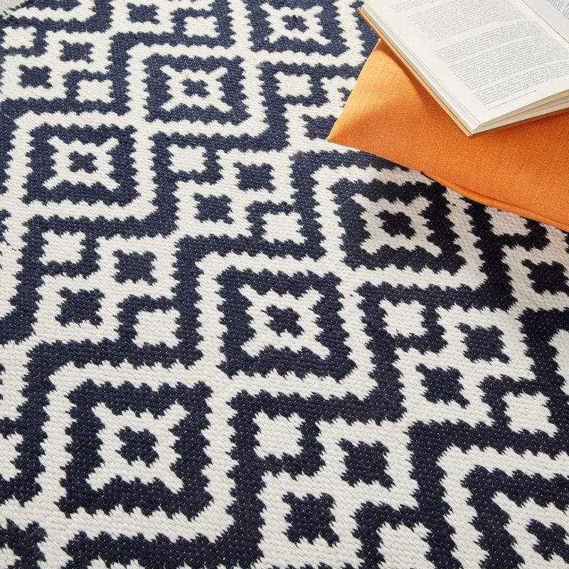 Stephanne Rectangle Geometric Flokati Indoor / Outdoor, Rectangle 200 x 290cm