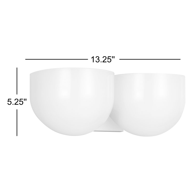 Cheverny 2 - Light Vanity Light, Matte White