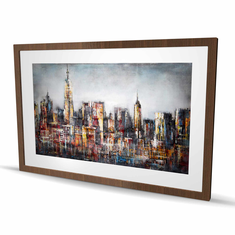 Paysage urbain foncé - impression moderne mat pour la décoration intérieure