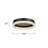 Granados - Integrated LED Flush Mount - Black Finish - Ribbed Clear Diffuser Shade