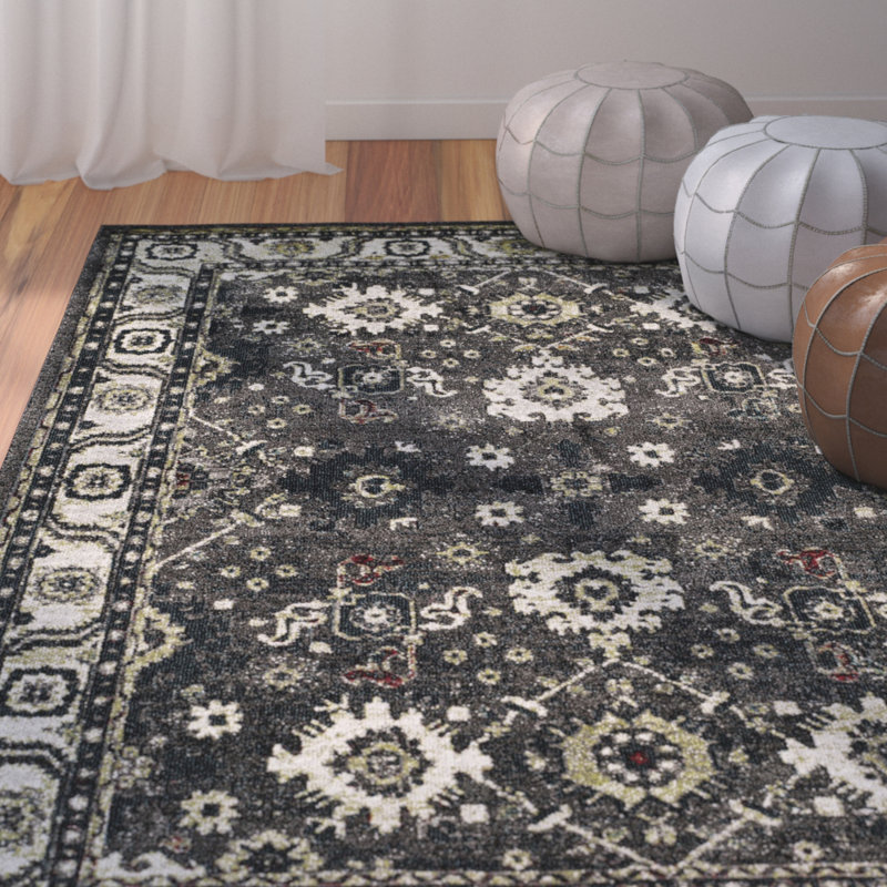Lyniya Vintage Hamadan Performance Oriental Rug, Rectangle 9' x 12'
