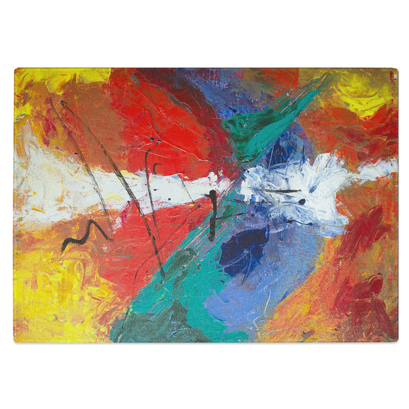 Tempered Glass Art Painting Vol.301 Chopping Board, 39 cm W x 28.5 cm L