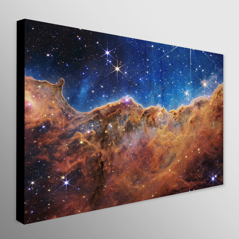 NASA James Webb Space Telescope - Cosmic Cliffs In The Carina Nebula - Wrapped Canvas Print, 81cm H x 61cm W