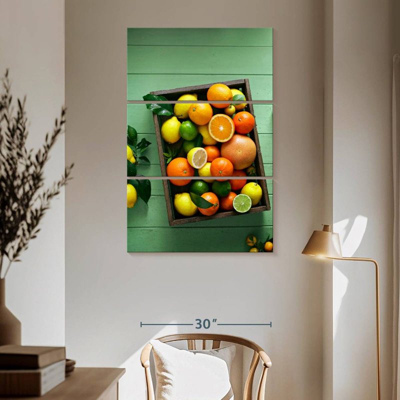 Yarlin Citrus Fruits Tray, 65" H x 42" W