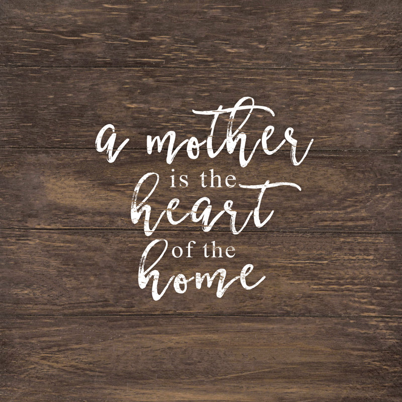 Mother Heart Home - Wrapped Canvas Print, 30cm H x 30cm W x 3.8cm D