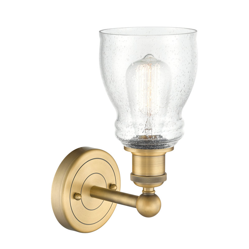 Cascades Armed Sconce, Seedy, Brushed Brass