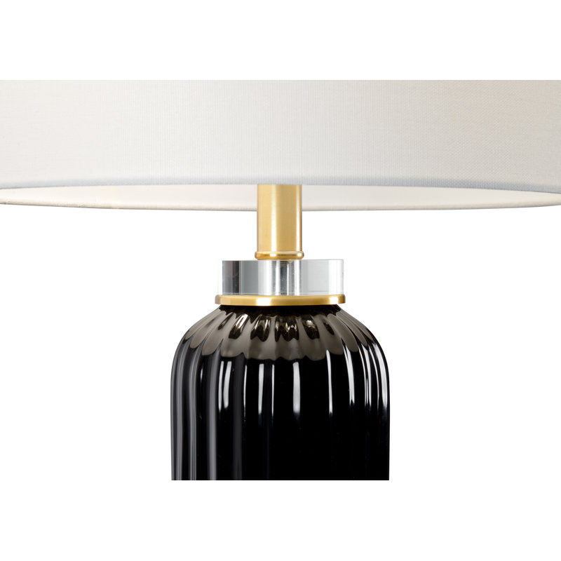 Samuel Table Lamp, 30.8" H x 5.5" W x 5.5" D, Black