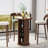36.4" Tall Bar Table, Small Kitchen Cocktail Table, Sliding Door Round Fluted Base With Hidden Storage Space,for Small Space, Pub, Bistro, Living Room-362385027