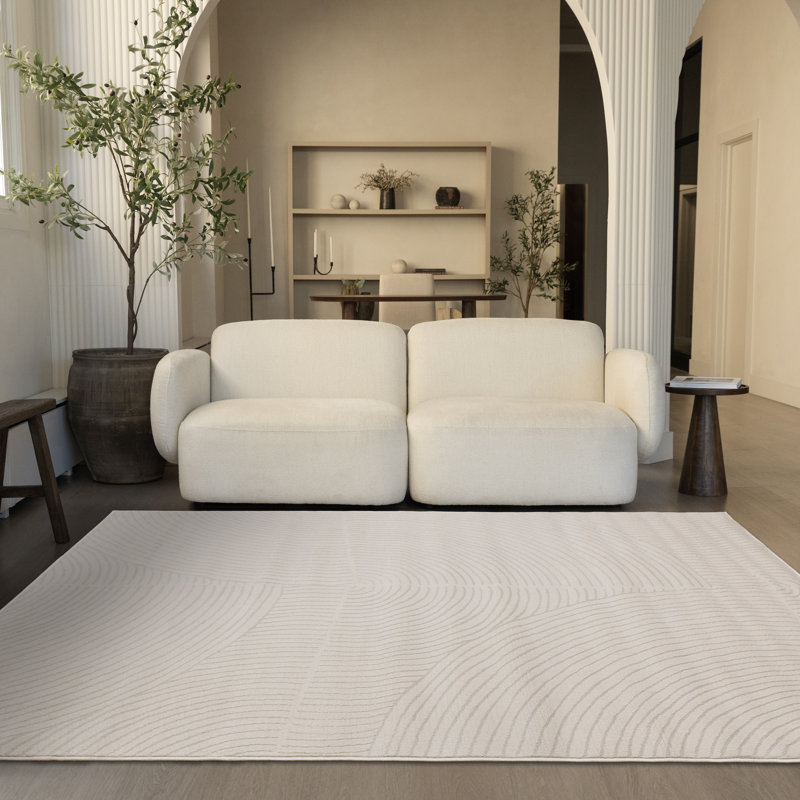 Tapis d'intérieur texturé Didina, Rectangle 6 pi 7 po x 9 pi 6 po