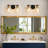 2-Light Hammered Glass Vanity Light