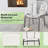 3 Pcs Patio Acapulco Furniture Bistro Set Plastic Rope Glass Table White