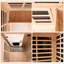 Porte de sauna basse infrarouge lointaine 