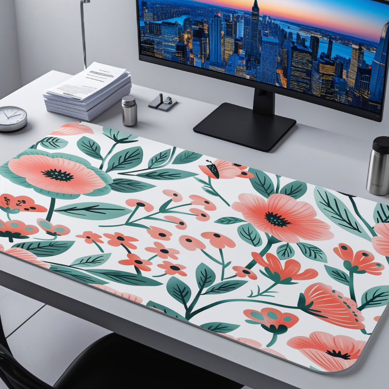 Polyester Desk Pad, 14.4x12.1