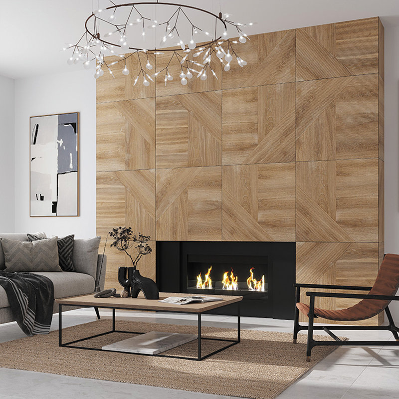Bois Concept 29.53 in. x 29.53 in. Matte Brown Porcelain Wall and Floor Tile (12.16 sq. ft./case) (2-pack)