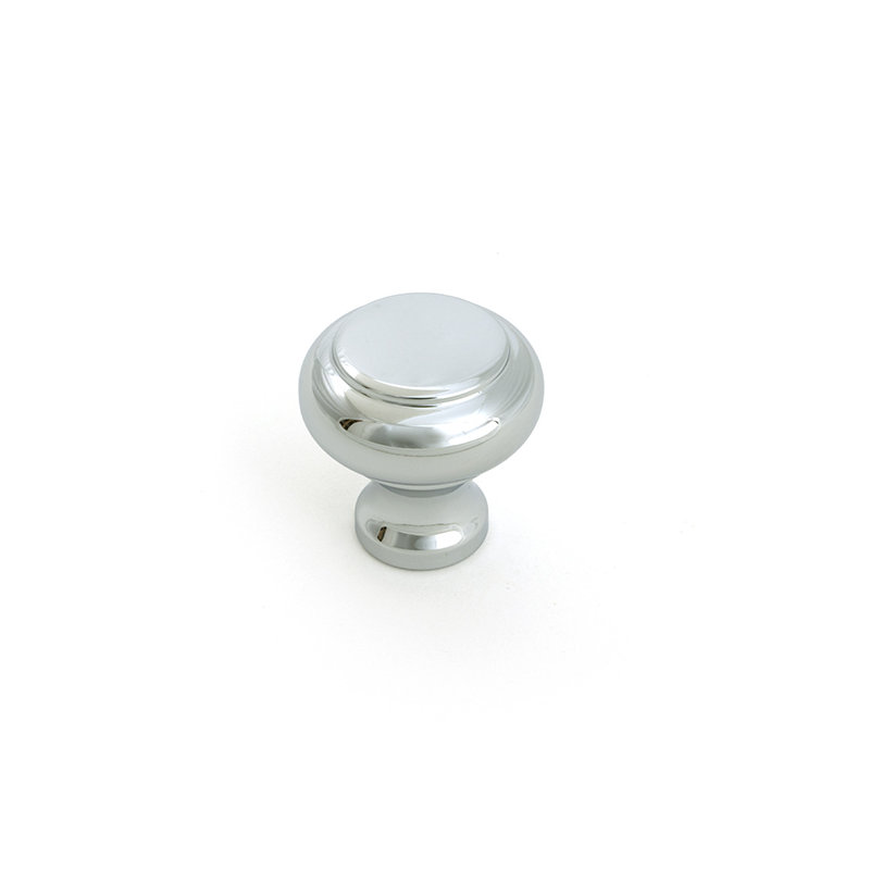 Regency Cabinet Knob, Polished Chrome, 1.18" Knob Diameter