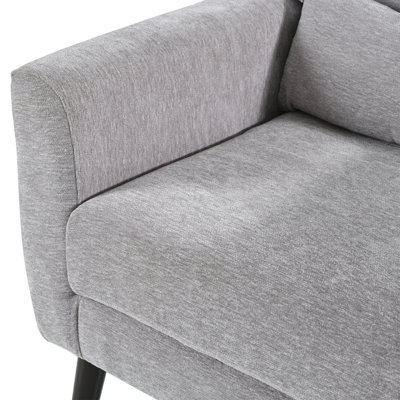 Chaise d'appoint moderne, fauteuils en chenille, fauteuil rembourré Mordern, chaise longue rembourrée avec oreiller, pieds en bois massif
