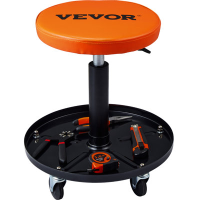 Adjustable Height Industrial Stool with Footrest
