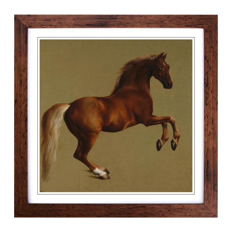 George Stubbs - Single Picture Frame Painting, Walnut