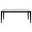 Vinia 72-Inch Rectangular White Marble-Top Dining Table with Tapered Legs, Coffee Bean