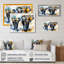 Éléphants qui courent II - reproduction sur toile-86808381-86808382