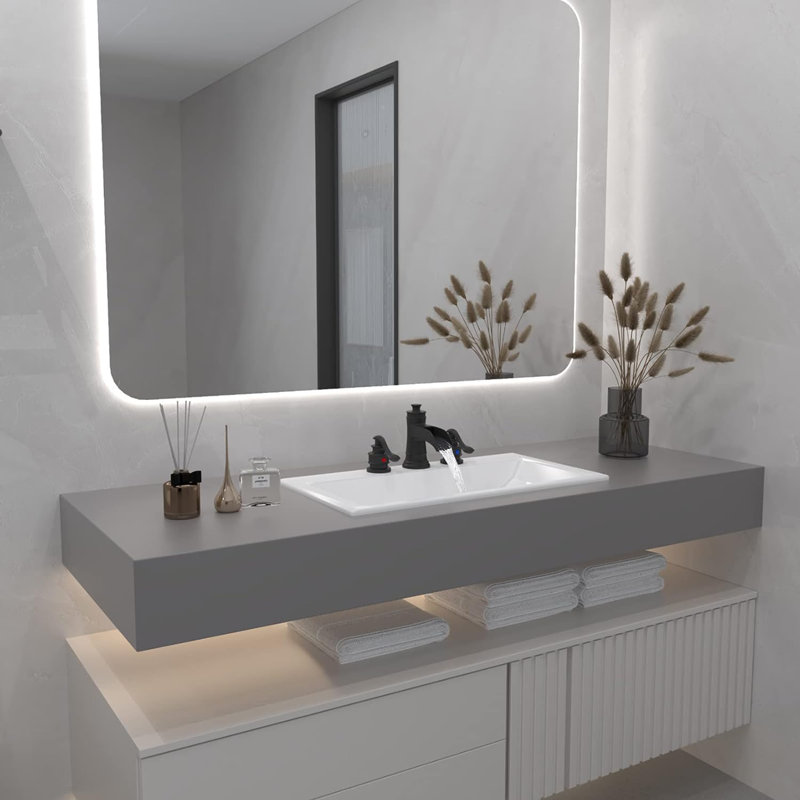 Matte Black Widespread 2-Handle Bathroom Faucet with Drain Assembly